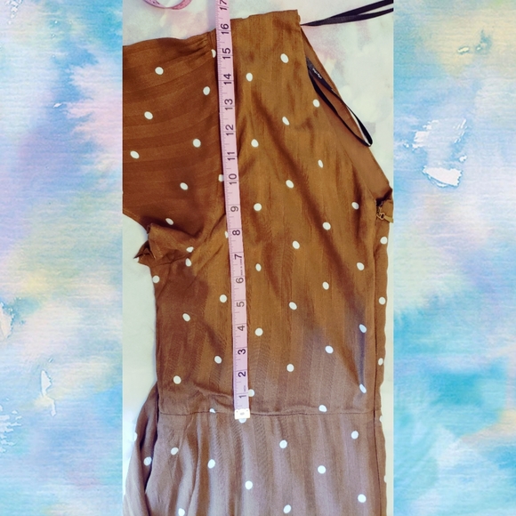 City Chic Sweet Doll Dress in Spice w/ White Dots - Picture 12 of 15